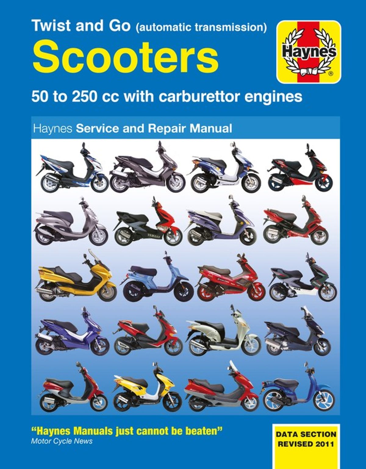 Haynes Service Manual Til Scooter 50-250cc Med Karburator