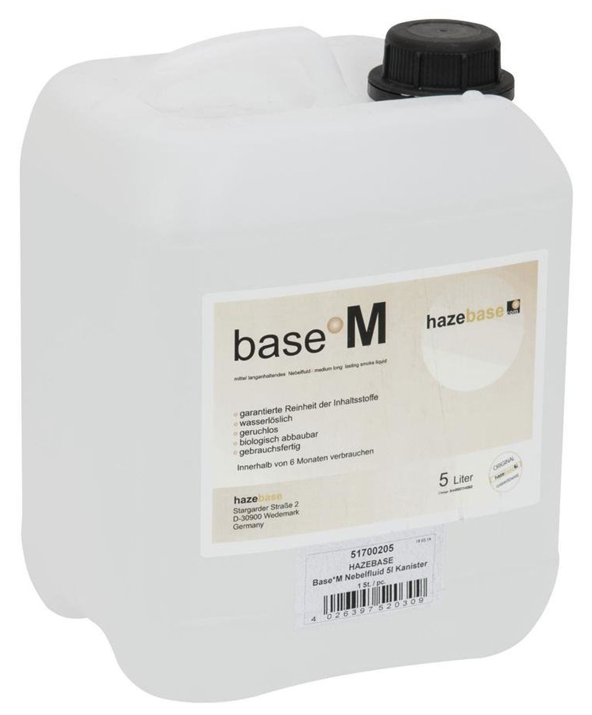 HAZEBASE Base M Røgvæske - 5 Liter