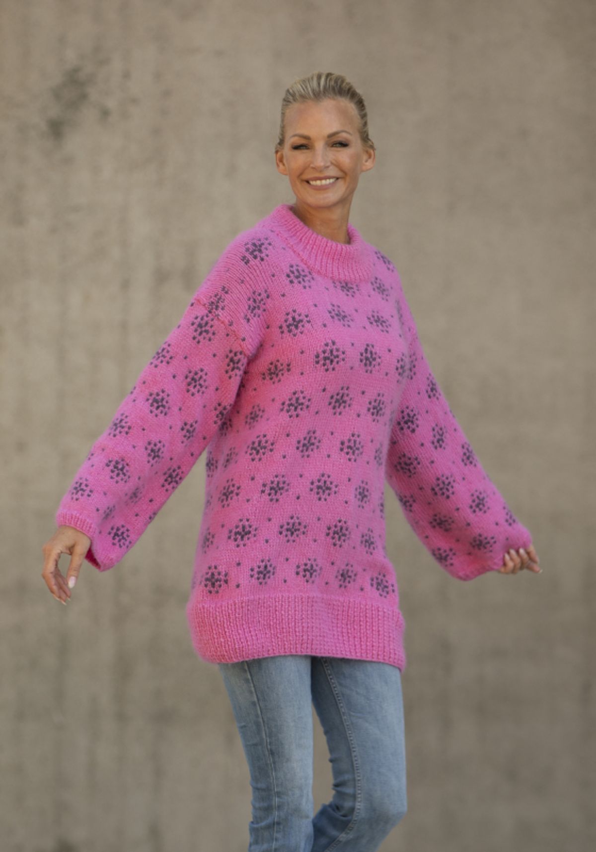 "Hazel" Genser - Viking Design 2227-2 Kit - XS-XL - Viking Alpaca Bris, fra Viking