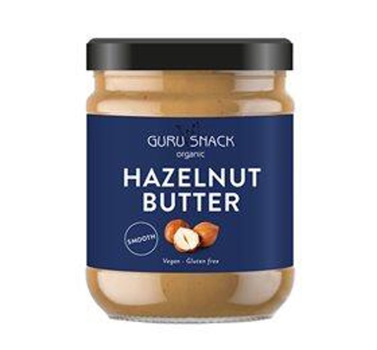 Hazsselnøddesmør Smooth Ø - Guru Snack 250 g.