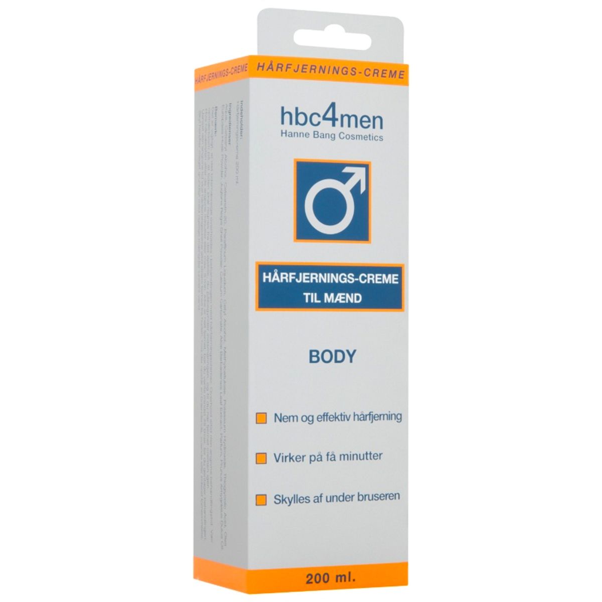 hbc4Men Hårfjerningscreme til mænd (200 ml)