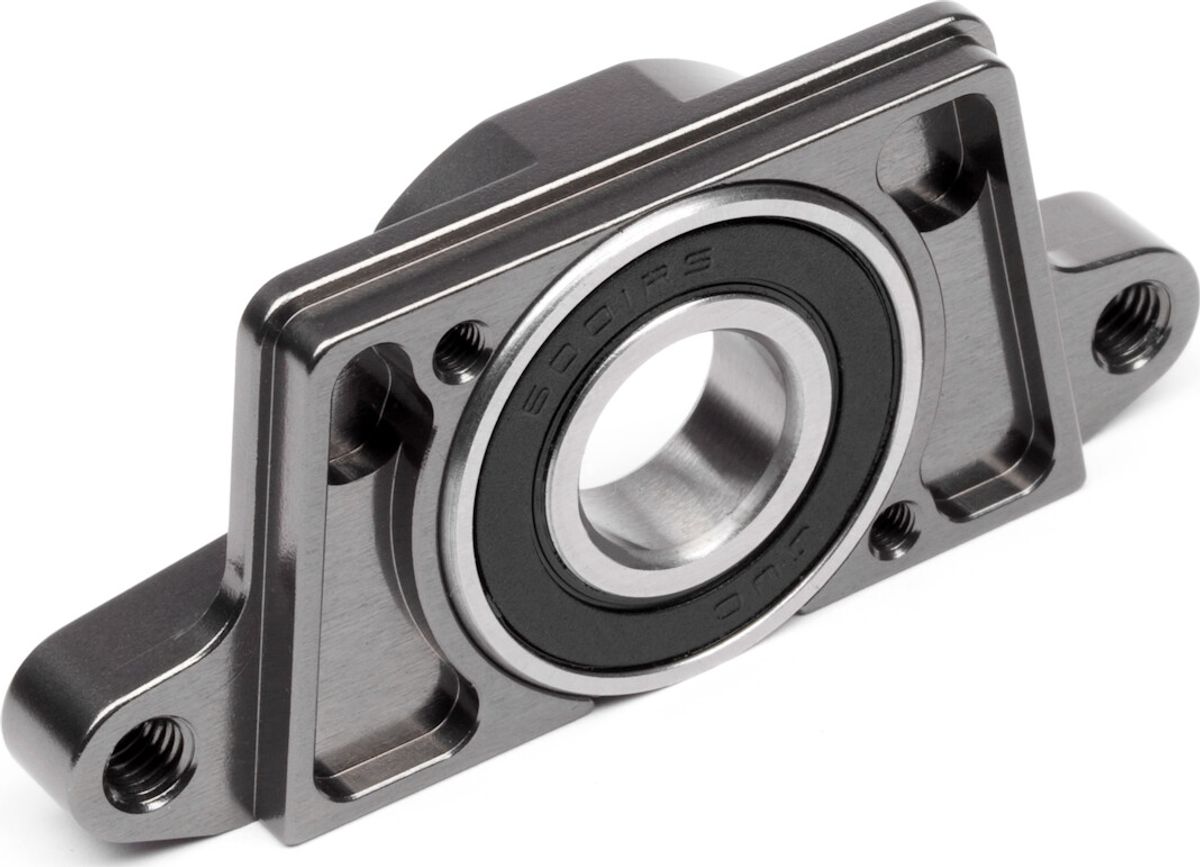 Hd Aluminum Spur Gear Mount (gunmetal) - Hp87559 - Hpi Racing