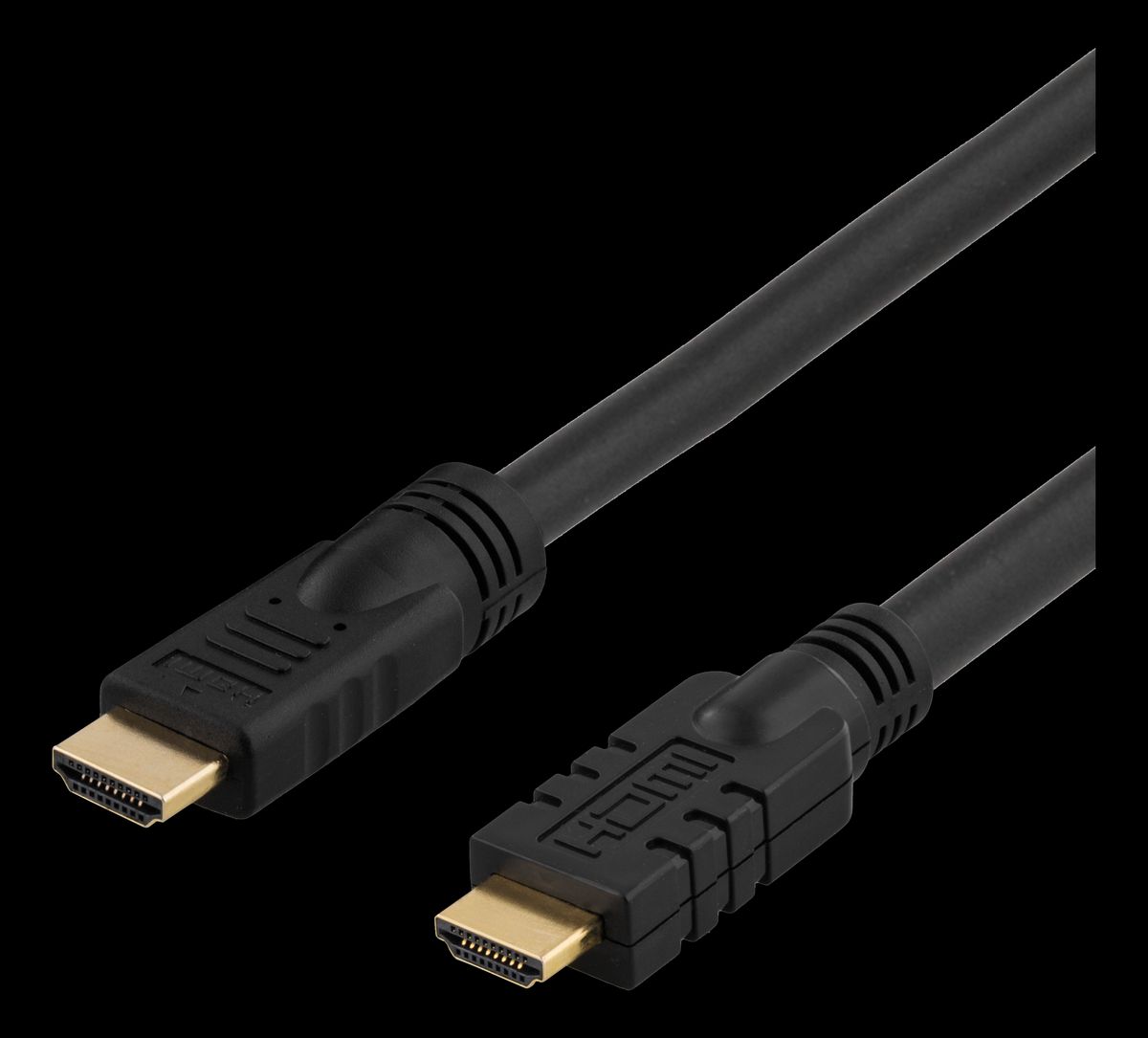 HDMI kabel 1.4 - Aktivt - High Speed med Ethernet - 15m - sort - Livstidsgaranti