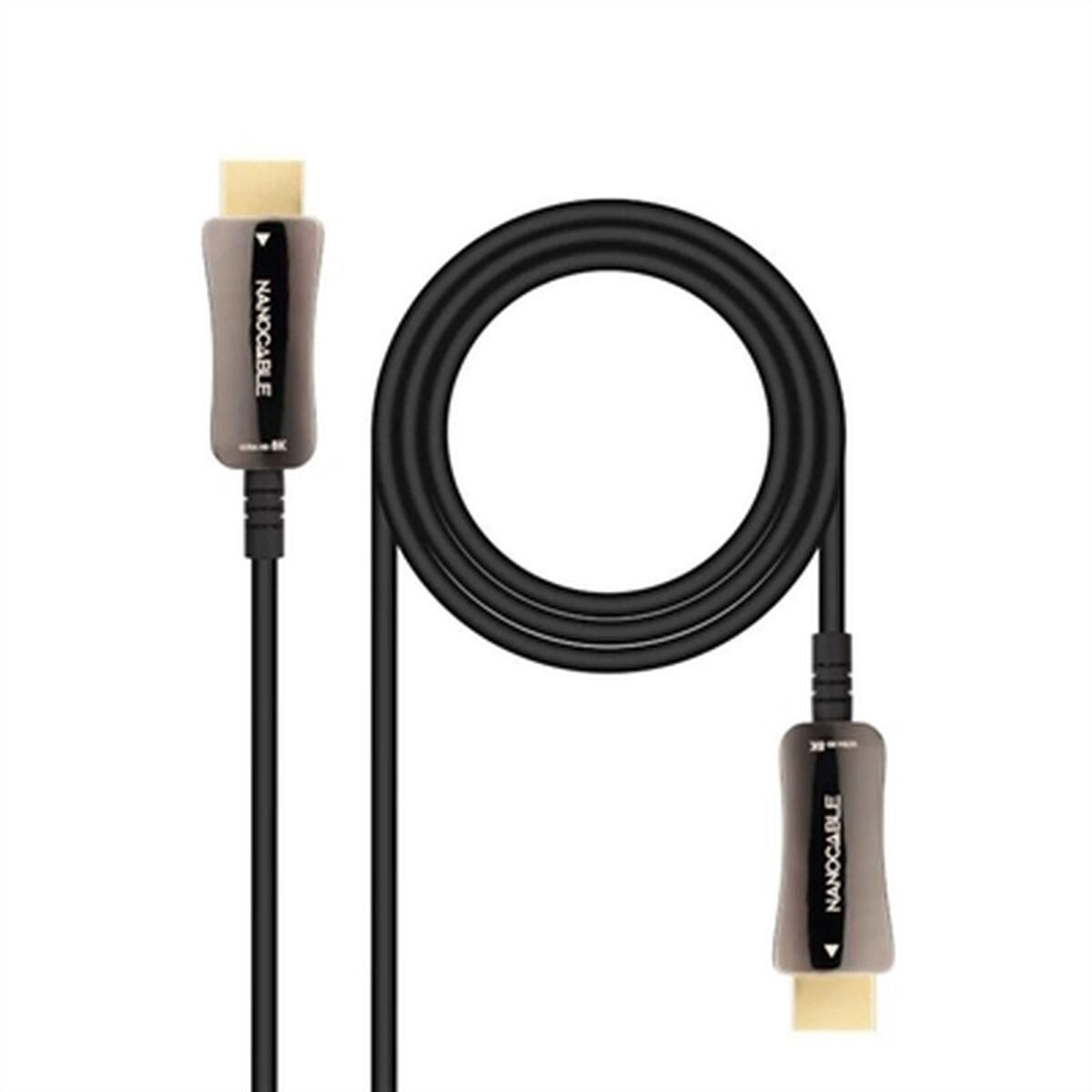 HDMI-kabel NANOCABLE 10.15.2120 8k ultra hd 48 gbit/s 20 m Sort