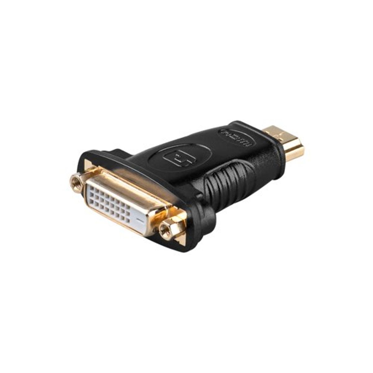 HDMI til DVI-D adapter (han/hun) (2560Ã1600@60Hz) (Sort) - 0,1 m - Goobay