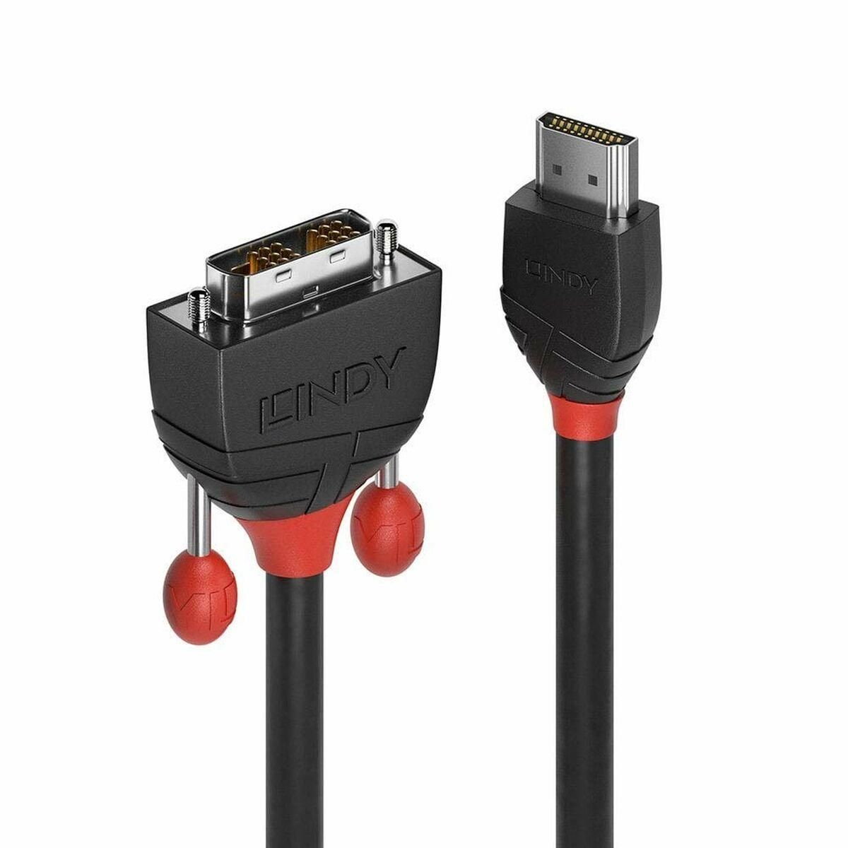 HDMI til DVI-kabel LINDY 36273 3 m Sort