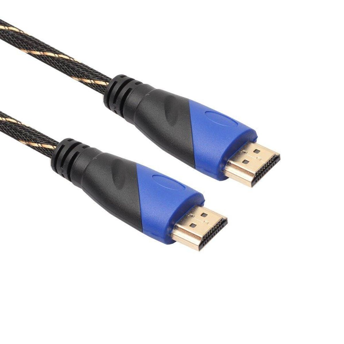 HDMI til HDMI 1.8m vævet kabel HDTV 1080p / HD