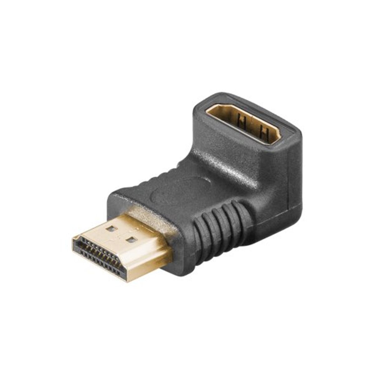 HDMI til HDMI 270 ° vinklet adapter (hun/han) (4K@60Hz) (Sort) - 0,1 m - Goobay