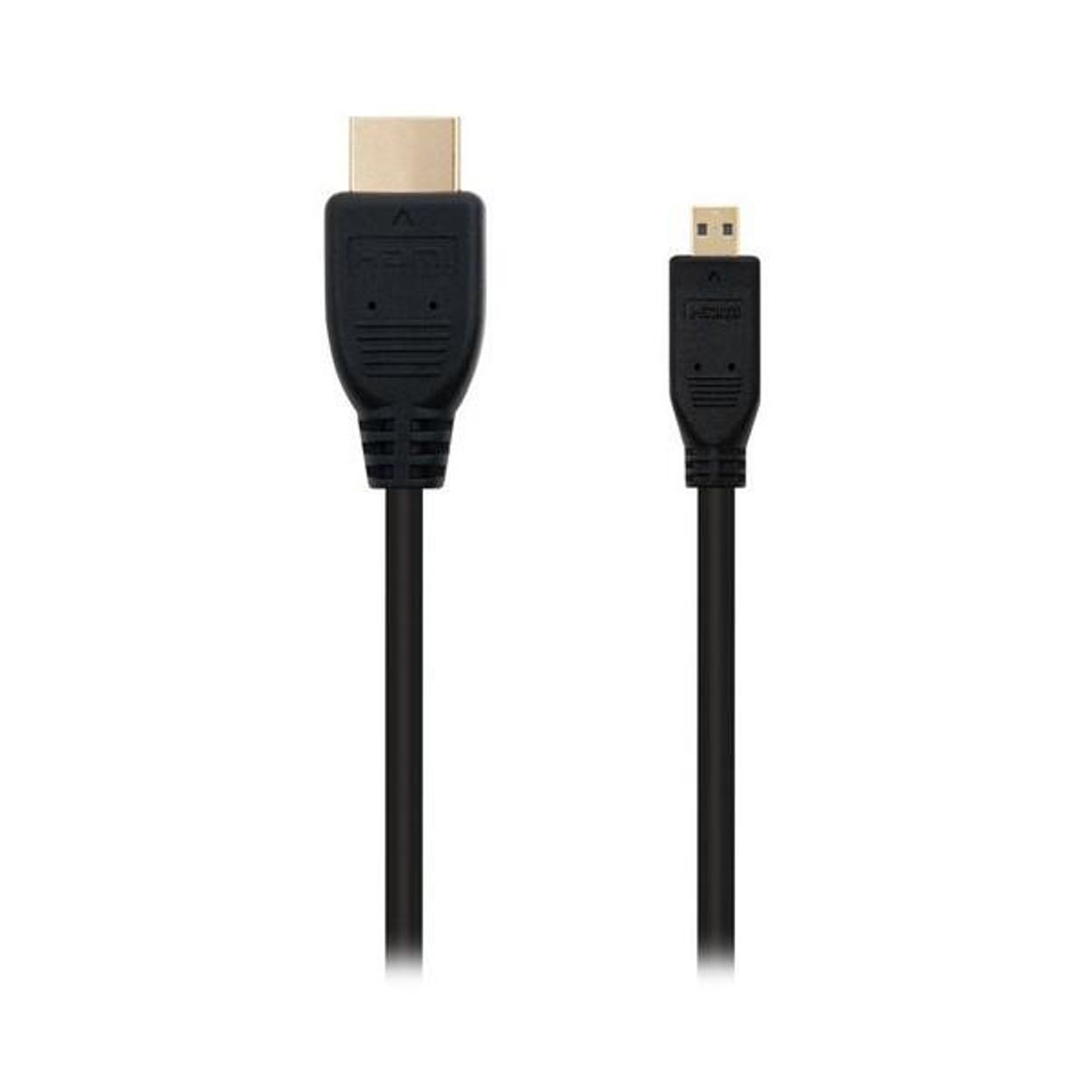 HDMI til micro HDMI kabel NANOCABLE 10.15.3501 Sort (0,8 m)