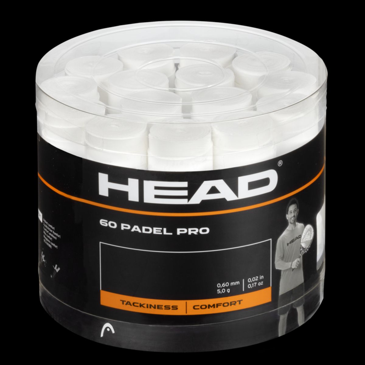 Head Padel Pro Overgrip (1 stk, Hvid)