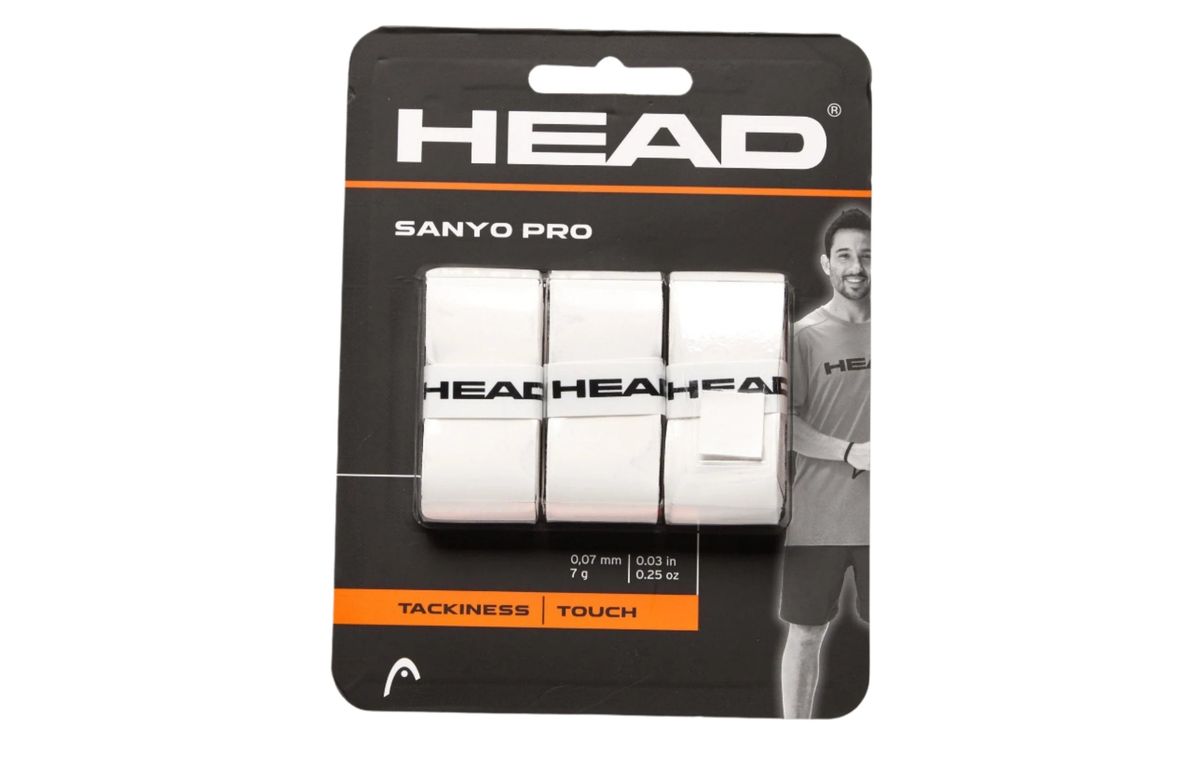 Head Sanyo Pro Overgrip (Hvid 3 stk)