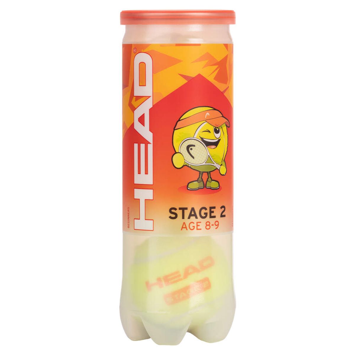 Head Stage 2 Orange Tennisbolde (3 stk.)