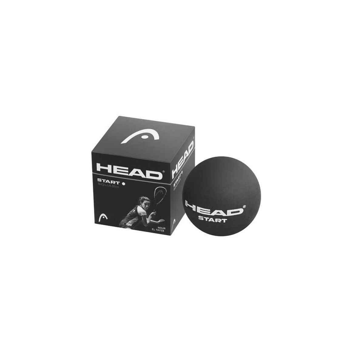 Head Start Squashbold (1 hvid prik)