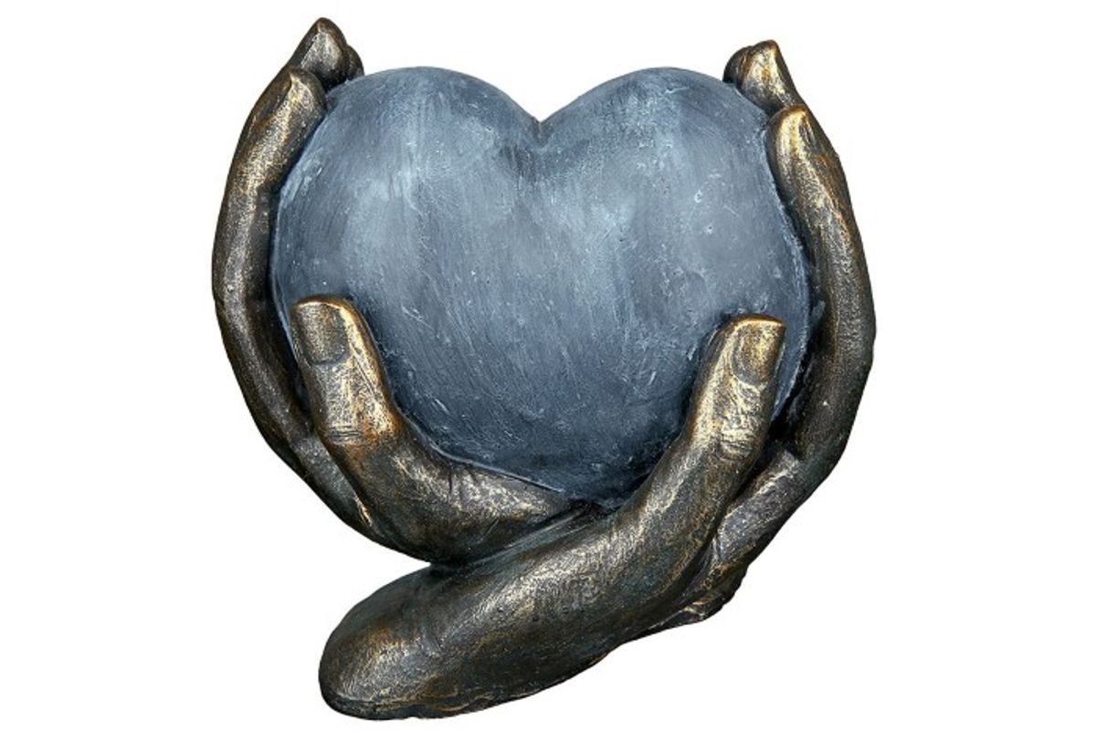 Heart "Heart In Hands" - H. 15 cm