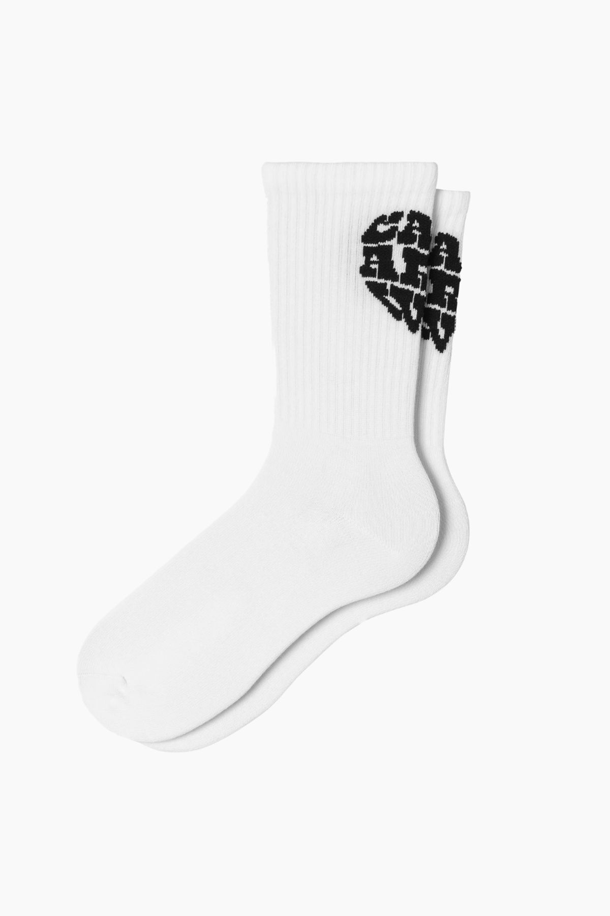 Heartbreaker Socks - White/Black - Carhartt WIP - Hvid 35-40