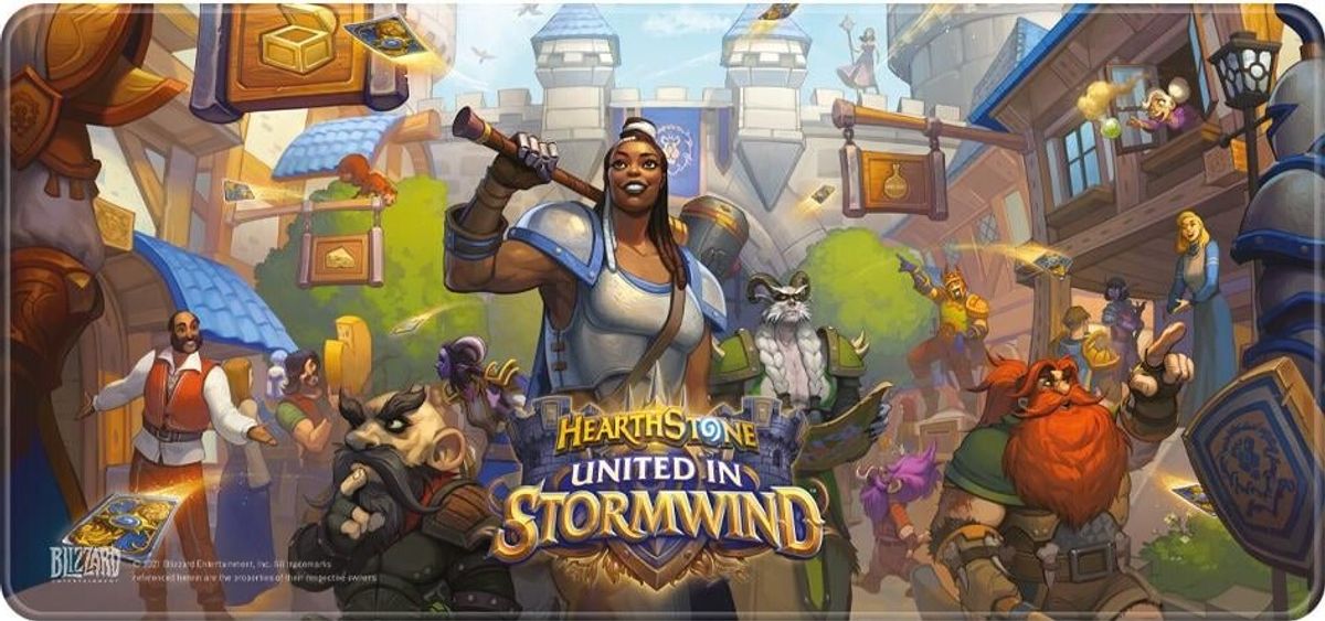 Hearthstone - Desk Mat - United In Stormwind - 90x42 Cm