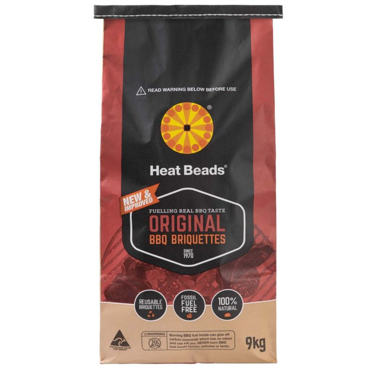 Heat Beads Original-BBQ Grillbriketter 9 kg