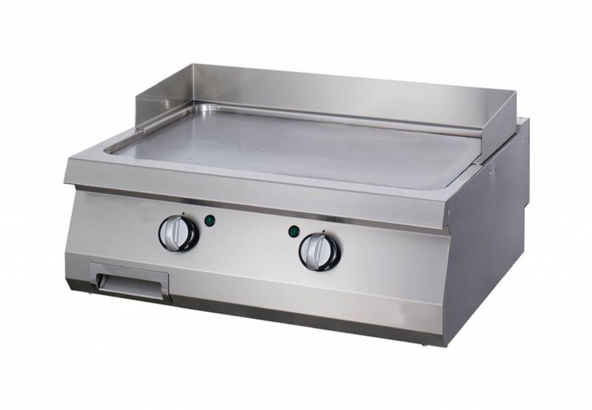 Heavy Duty Grillplade - Glat krom - Dobbelt enhed - 70 cm dyb - Gas