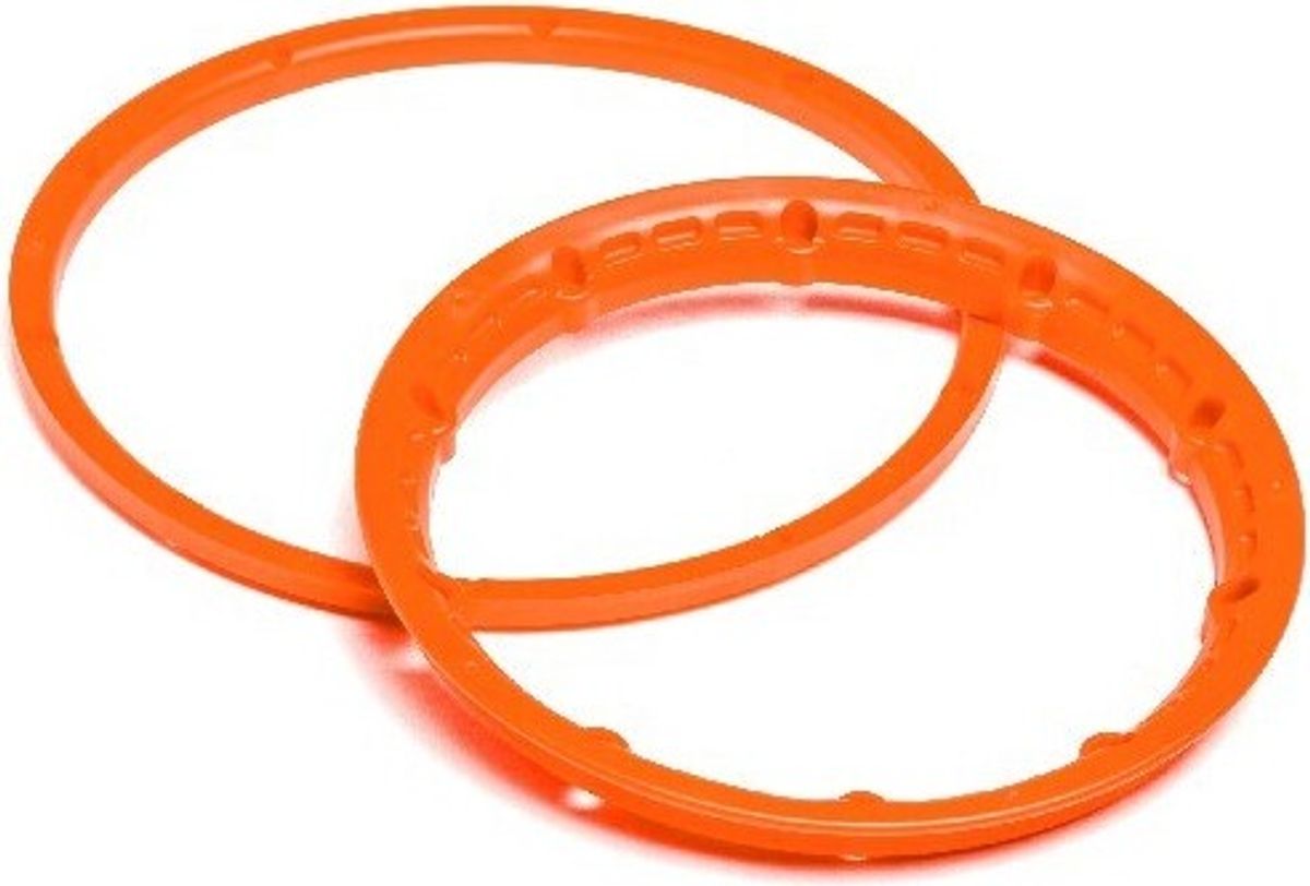 Heavy Duty Wheel Bead Lock Rings Orange/f. 2 Wheel - Hp117334 - Hpi Racing