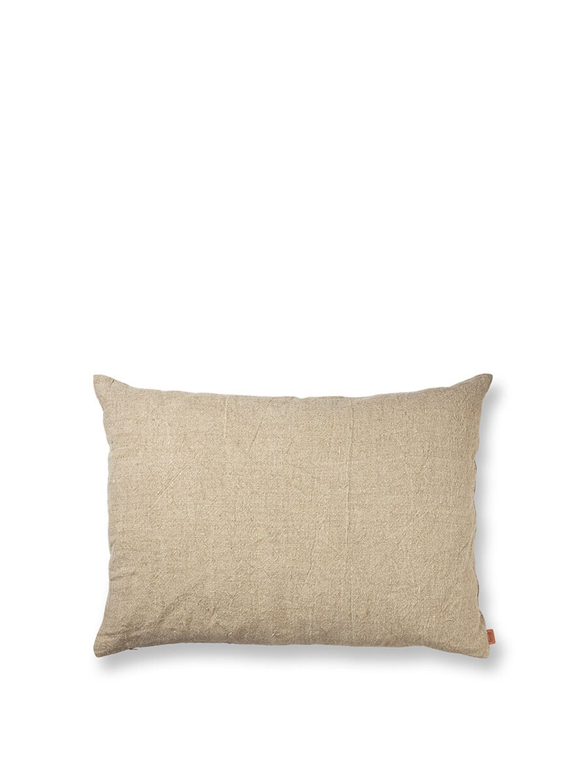 Heavy Linen Cushion, large fra Ferm Living (Natural)