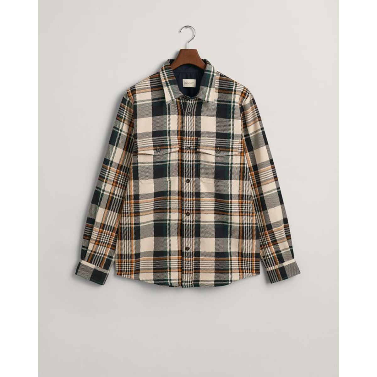 HEAVY TWILL CHECK OVERSHIRT