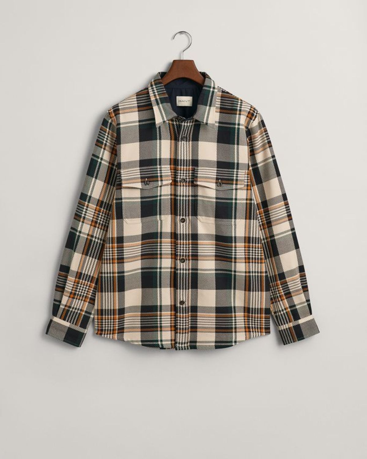 HEAVY TWILL CHECK OVERSHIRT