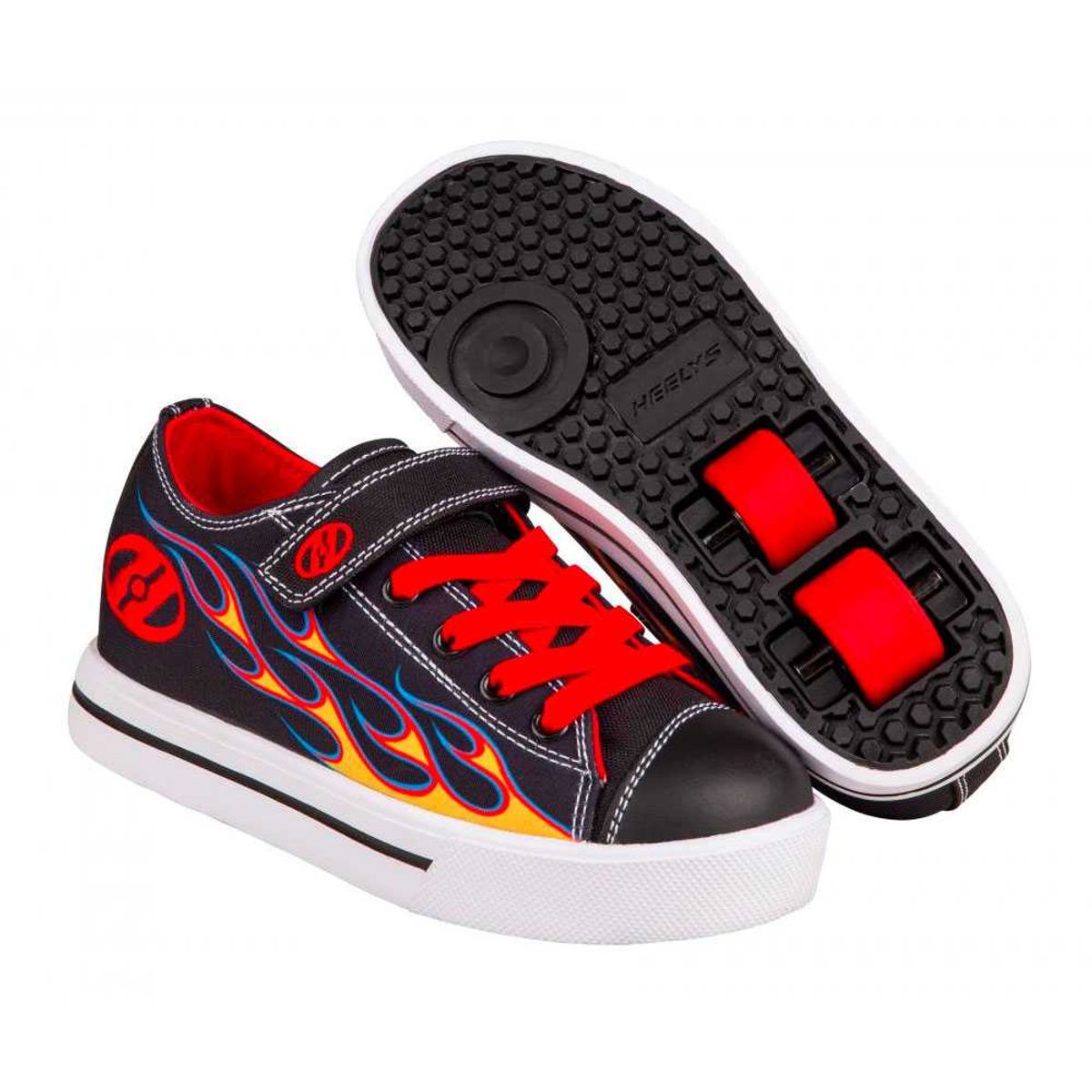 Heelys X2 Snazzy Rullesko Rød Flamme