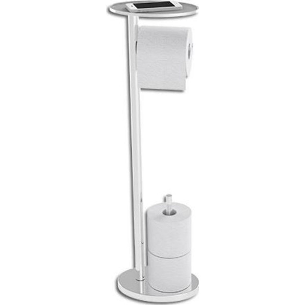 Hefe Ovo Caddy toiletrulleholder, krom