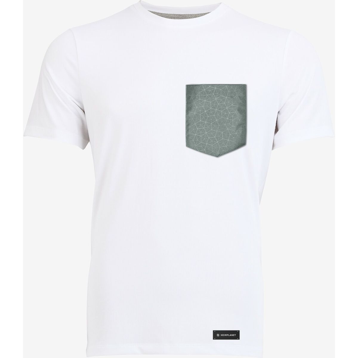 Heimplanet - Apparel T-shirt med Cairo Grid lomme (Hvid) - L