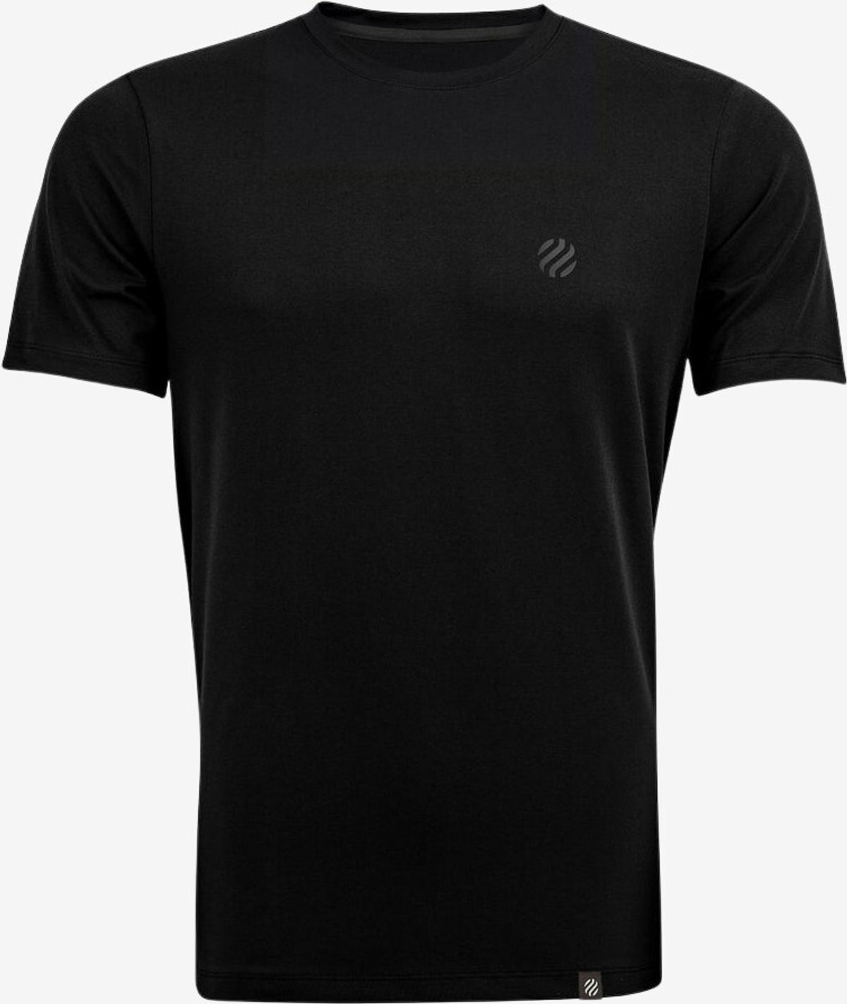 Heimplanet - T-Shirt m/ reflekterende logo ball (Sort) - L