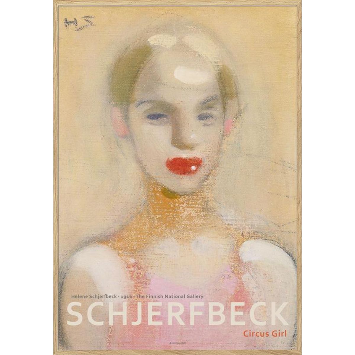 Helene Schjerfbeck - Circus Girl plakat