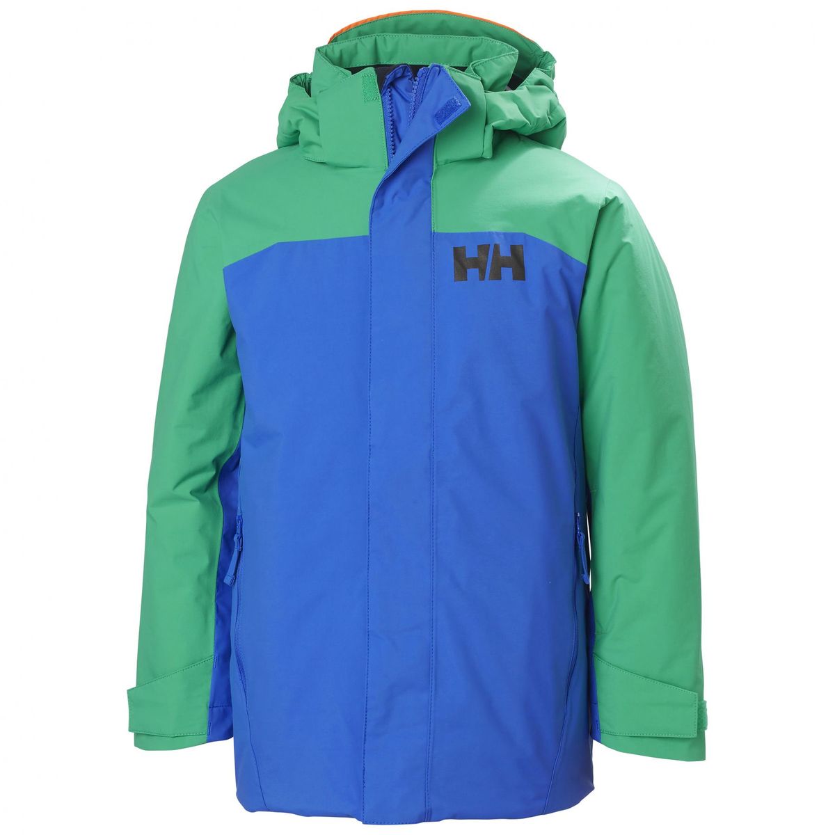 Helly Hansen Level, skijakke, junior, blå/grøn