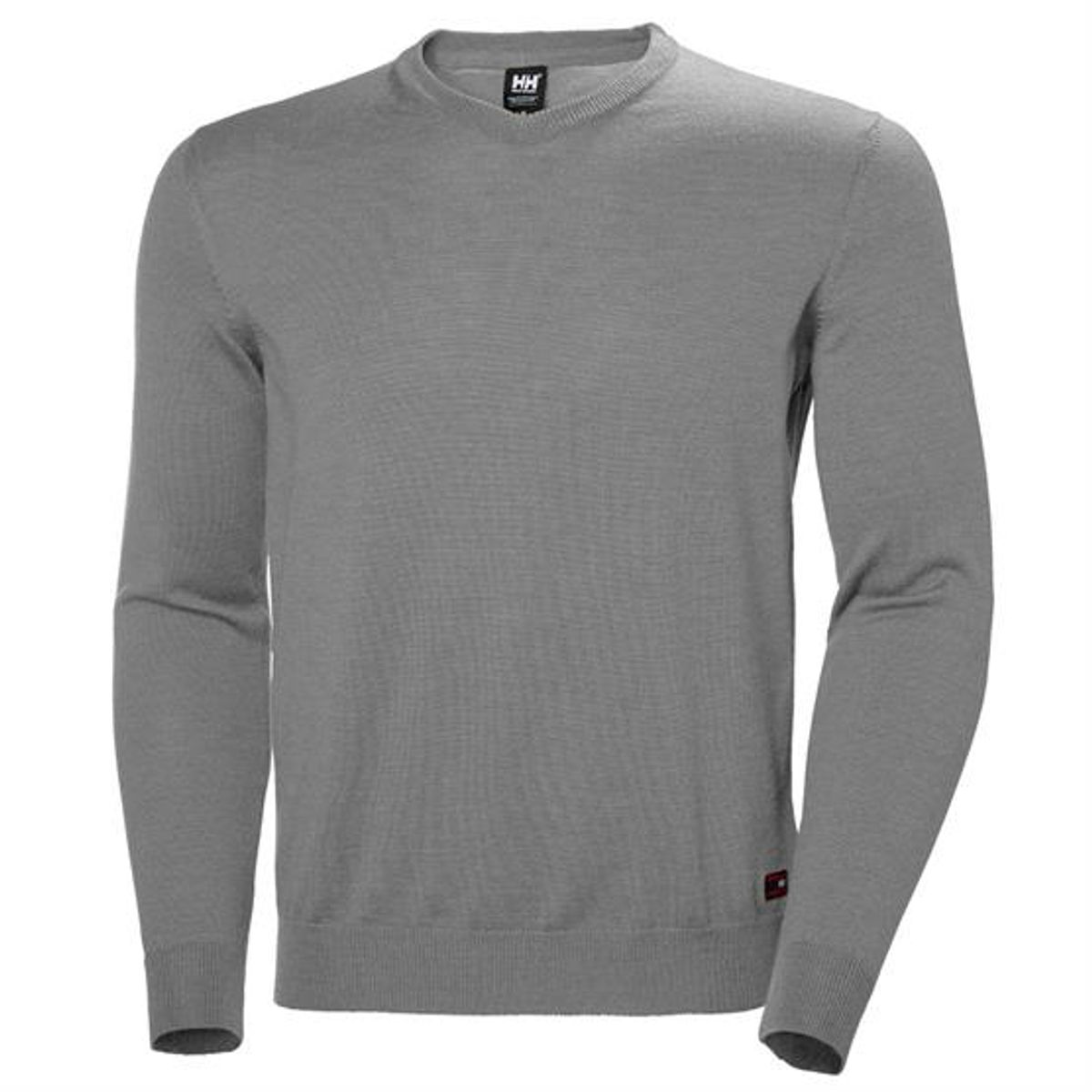 Helly Hansen Mens Skagen Merino Sweater, Grey Melange