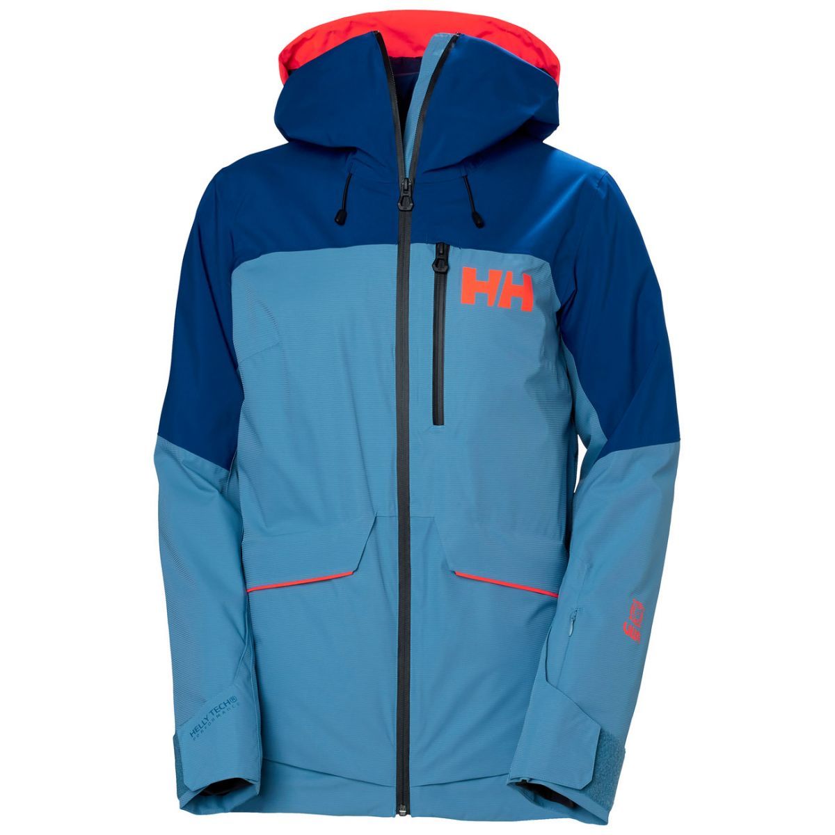 Helly Hansen Powchaser Lifaloft, skijakke, dame, lyseblå