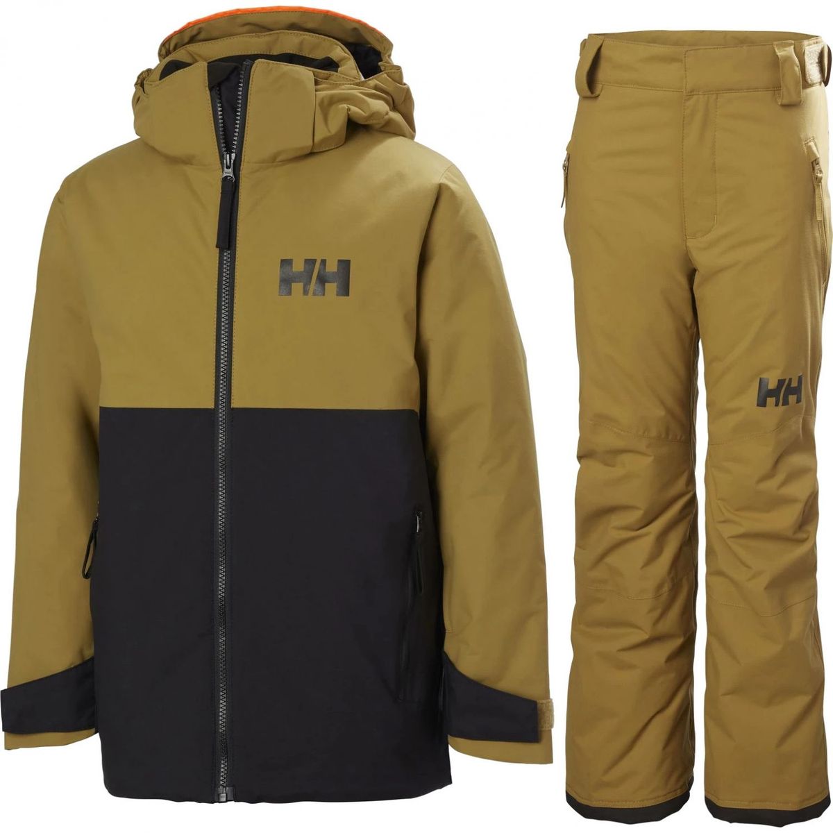 Helly Hansen Traverse/Legendary skisæt, junior, Sort/guld