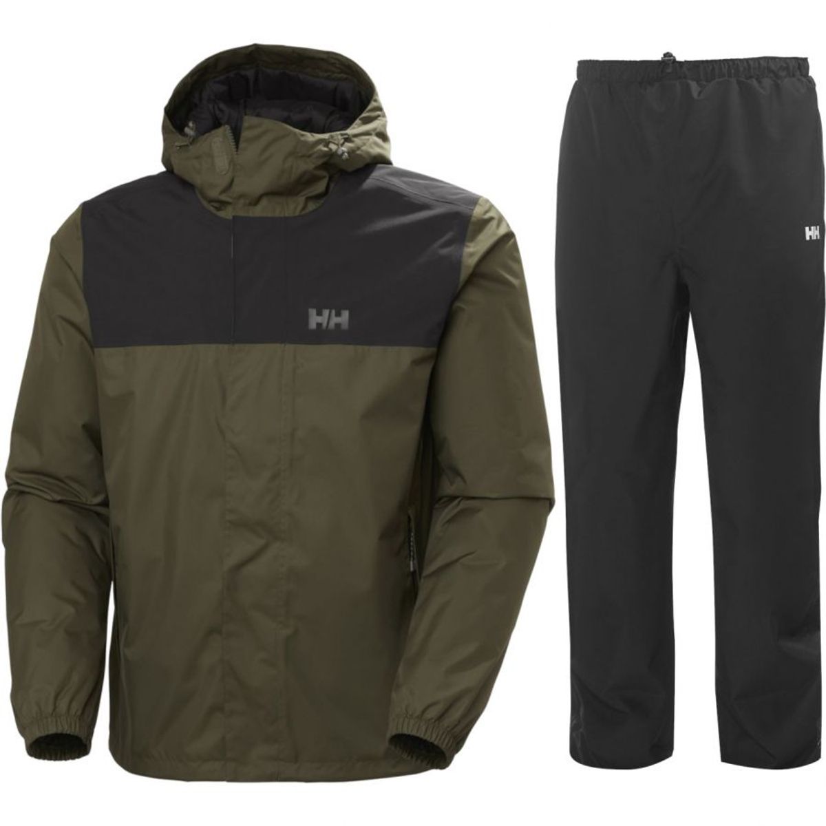 Helly Hansen Vancouver/Seven J regnsæt, herre, grøn/sort