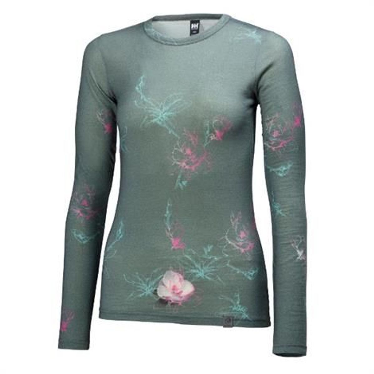 Helly Hansen Womens HH Wool Graphic L/S, Rock Lily Print