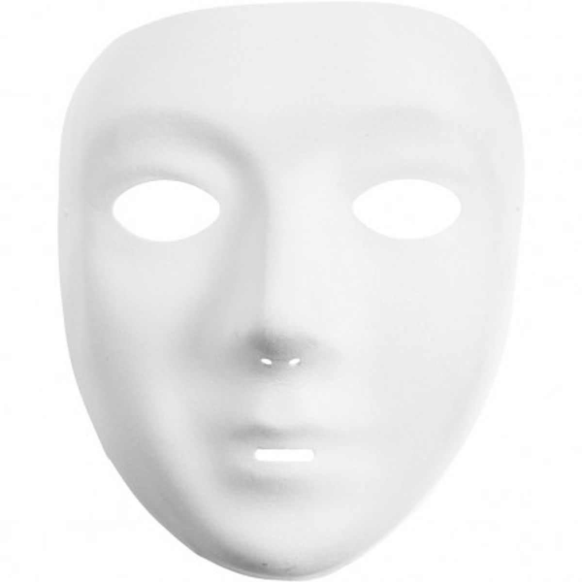 Helmaske, hvid, H: 17,5 cm, B: 14 cm, 12 stk./ 1 pk.