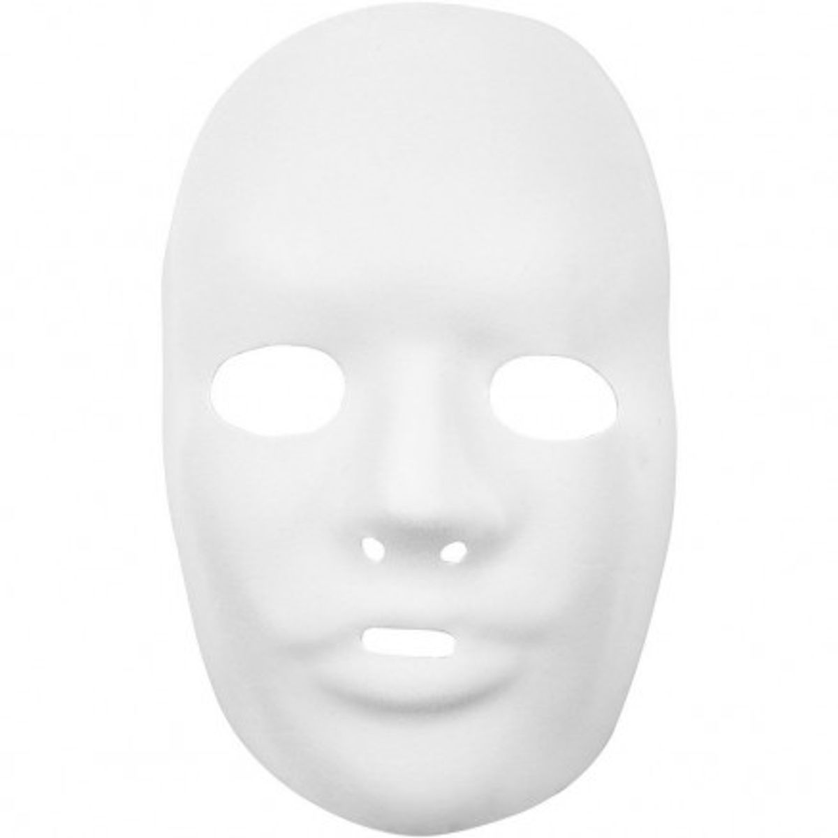 Helmaske, hvid, H: 24 cm, B: 15,5 cm, 12 stk./ 1 pk.