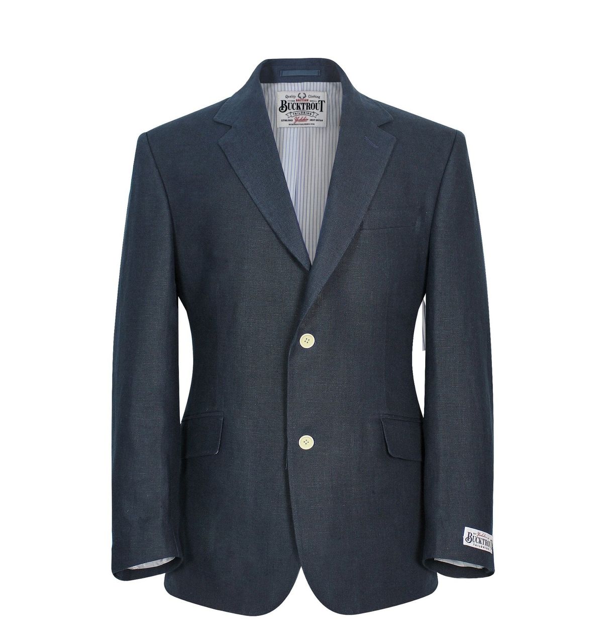 Helmsley Mens Jacket Linen, navyblå hør linned - 36UK/46EU