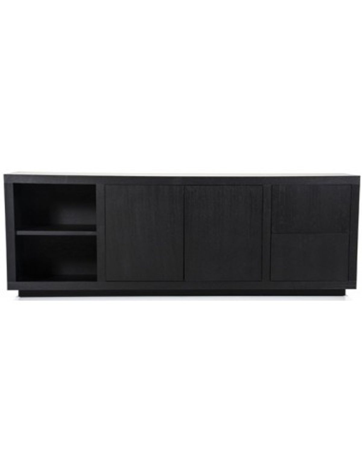 Helsinki Sideboard i egetræ B200 cm - Sort