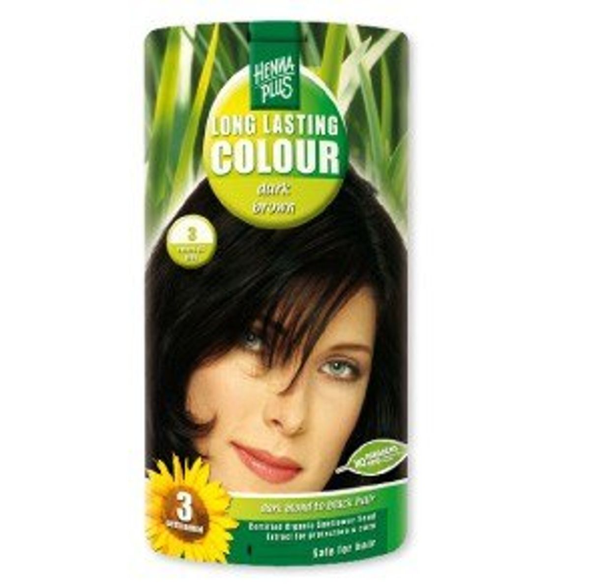 Henna Plus - Long lasting colour system , Dark Brown 3.0