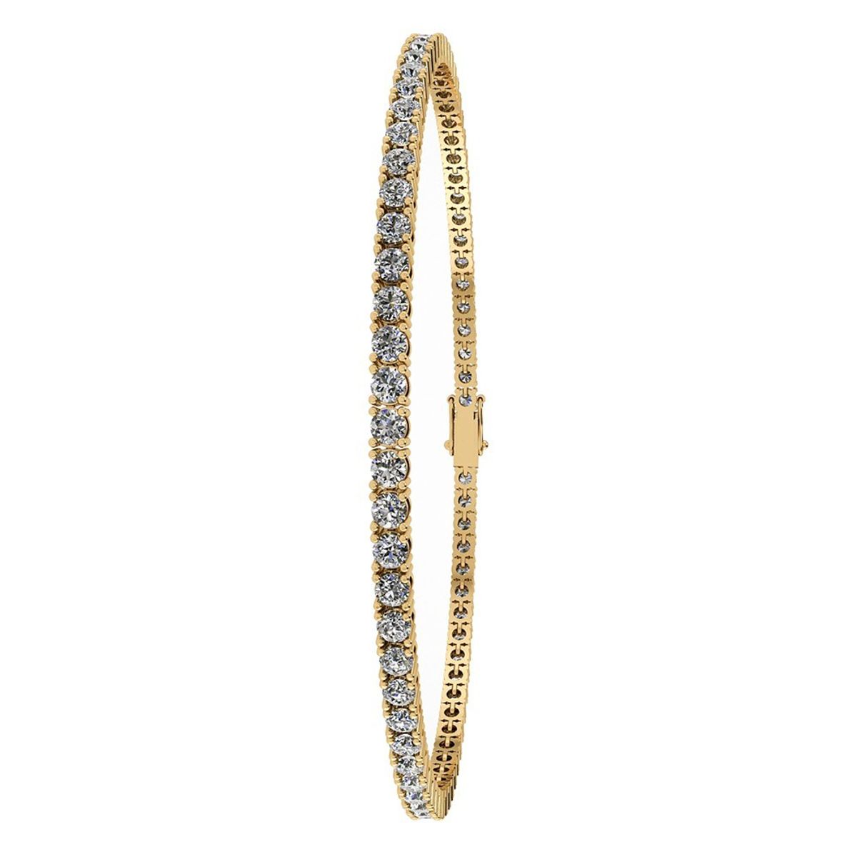 Henrik Ørsnes Design Tennis 14 Karat Guld Armbånd med Brillanter 1,26 Carat W/SI