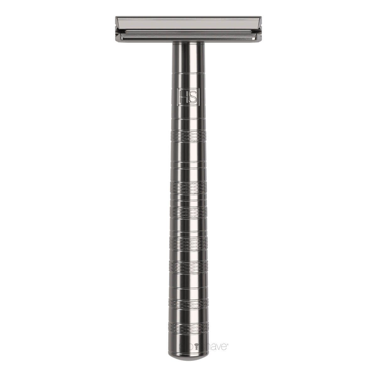 Henson Shaving Ti22 DE-skraber, TITANIUM - AGGRESSIVE