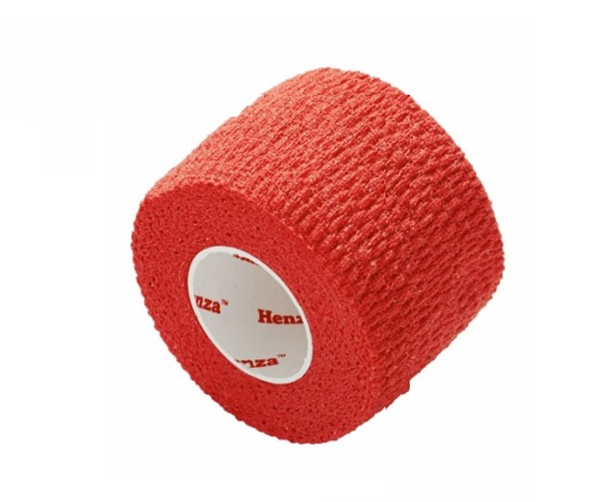 Henza® Flexible Sports Bandage - RØD - 5,0 cm x 4,5 m