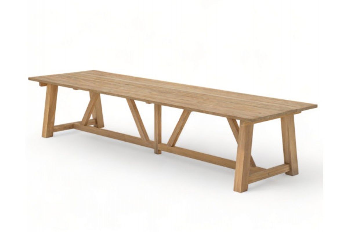 Hercules Teak Plankebord - 100x400 cm