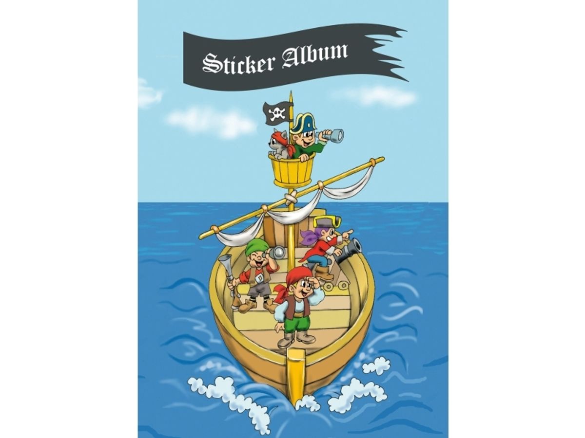 Herma Klistermærkealbum "Pirate Adventure", Din A5 16 Sider, Bestrøget Specialpapir, Altid Klistermærker - 1 Stk (15417)