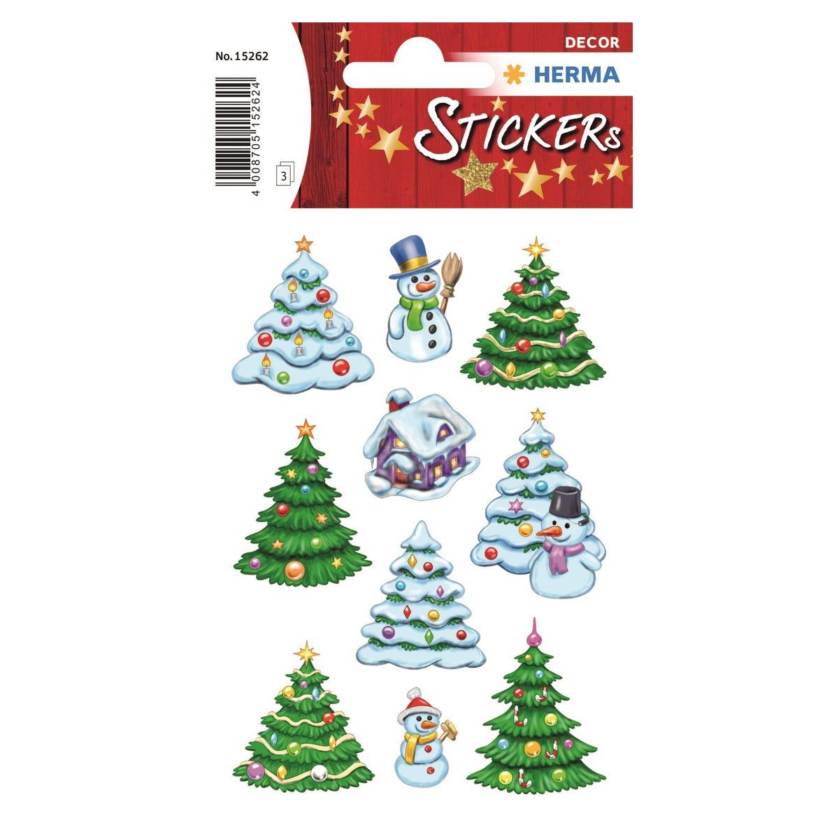 Herma stickers Decor vinter juletræer (3)