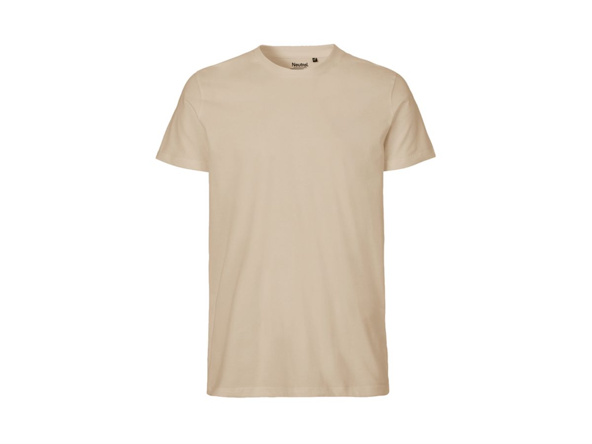 Herre Fit T-shirt Neutral O61001 str. L Sand