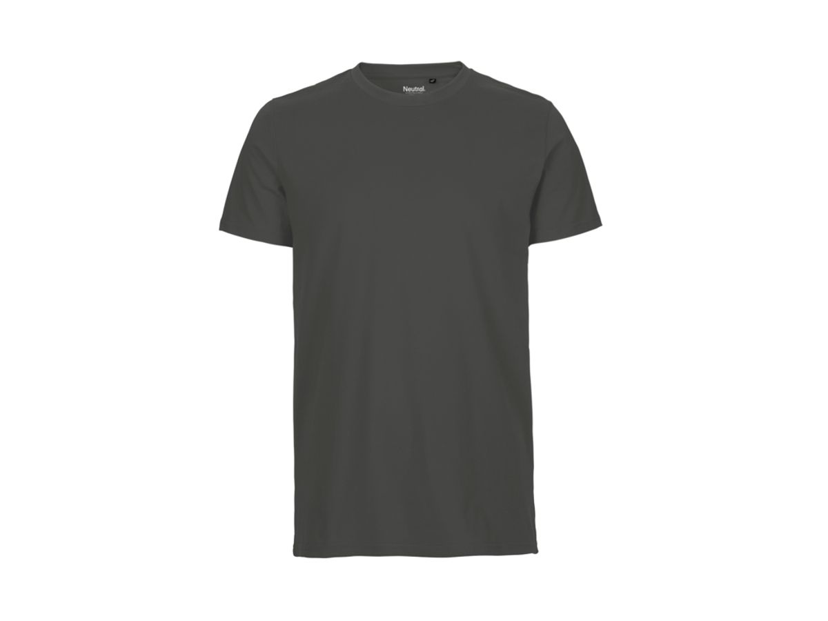 Herre Fit T-shirt Neutral O61001 str. S Charcoal